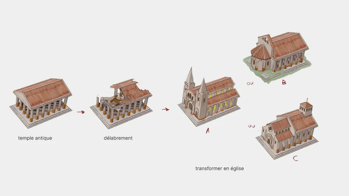 Du temple antique à l’église